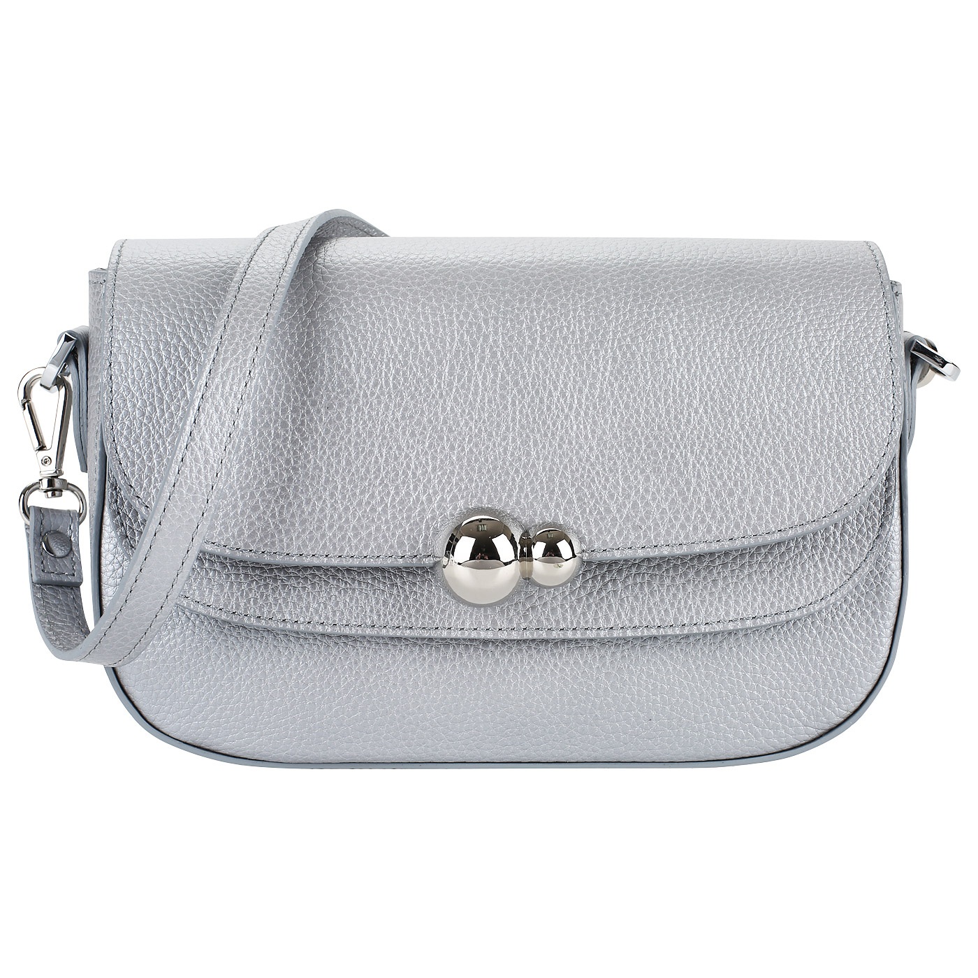 Chatte Серебристая сумочка с откидным клапаном