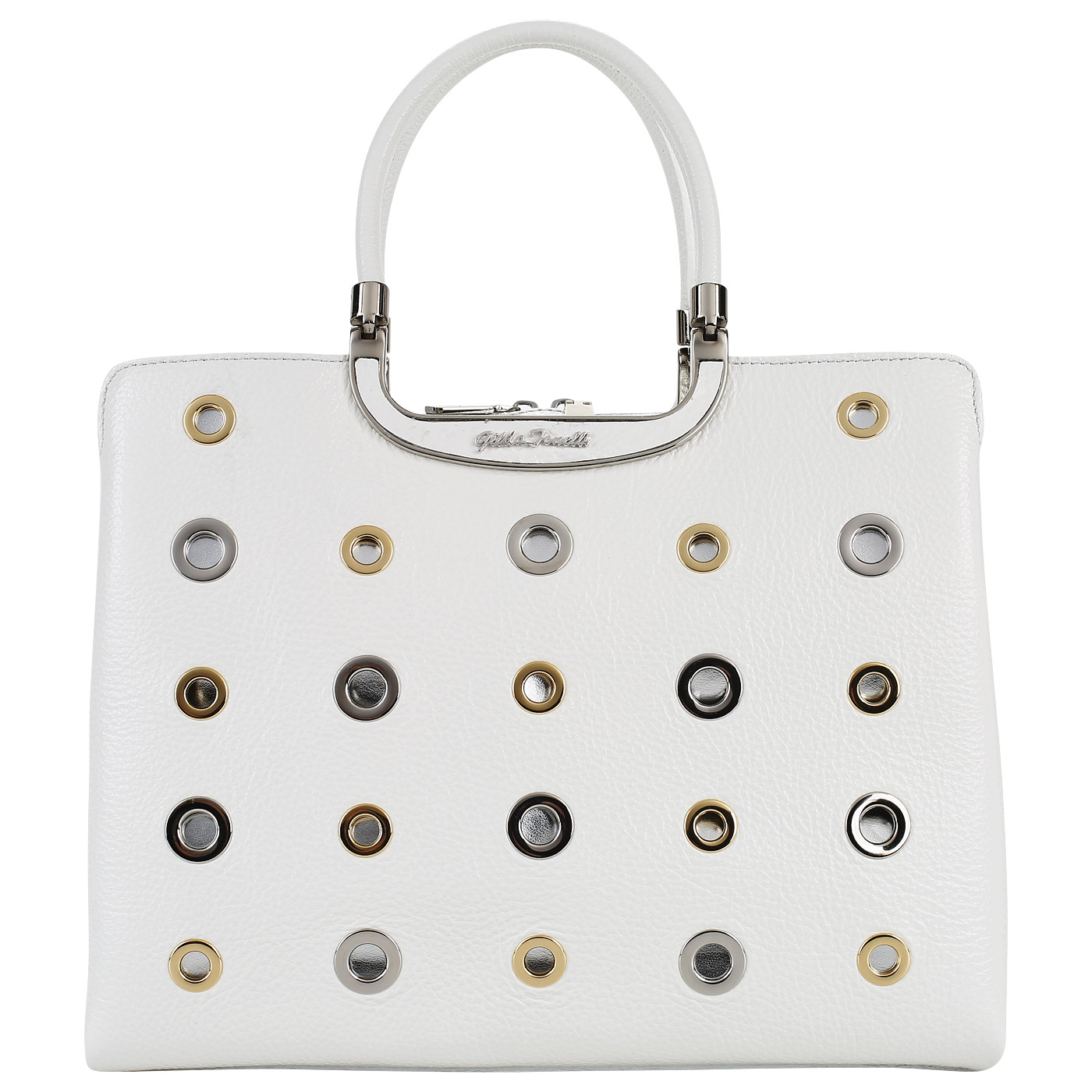 Gilda Tonelli Кожаная сумка с клепками