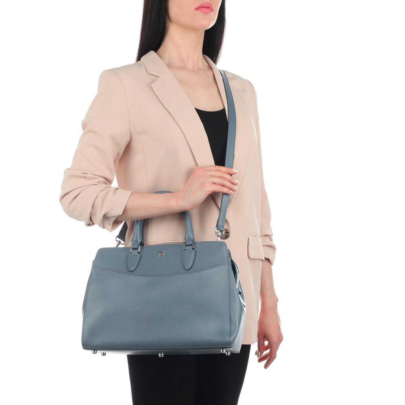 Женская кожаная сумка с плечевым ремешком Aurelli Alma