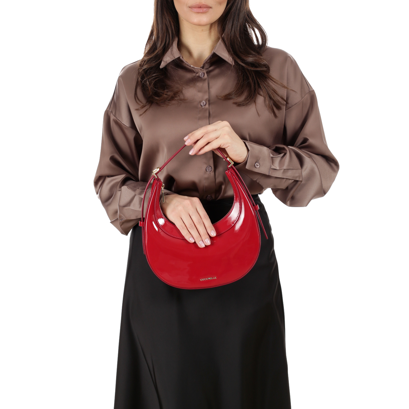 Кожаная сумка Coccinelle CoccinelleWhisper patent