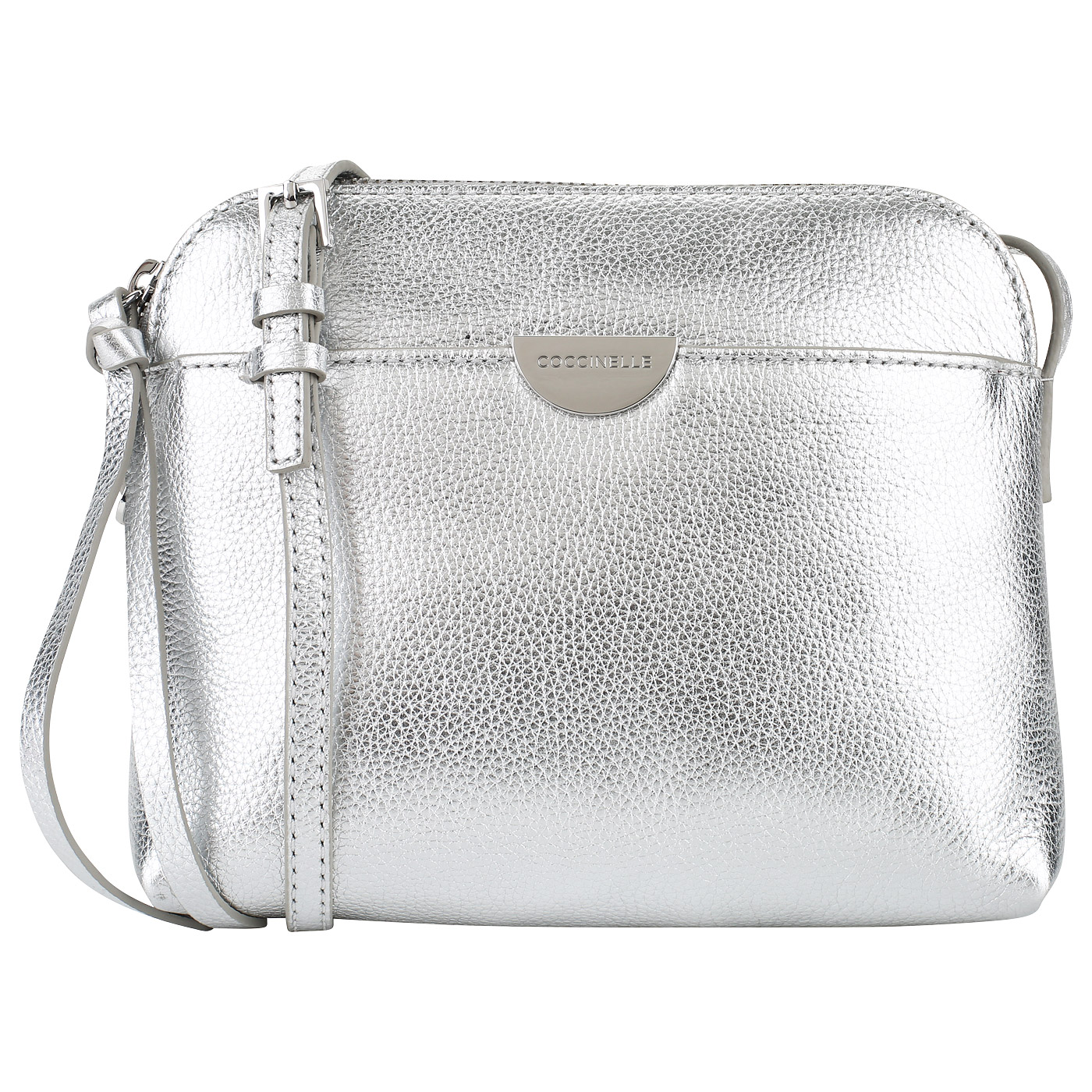 Coccinelle Сумочка из серебристой кожи