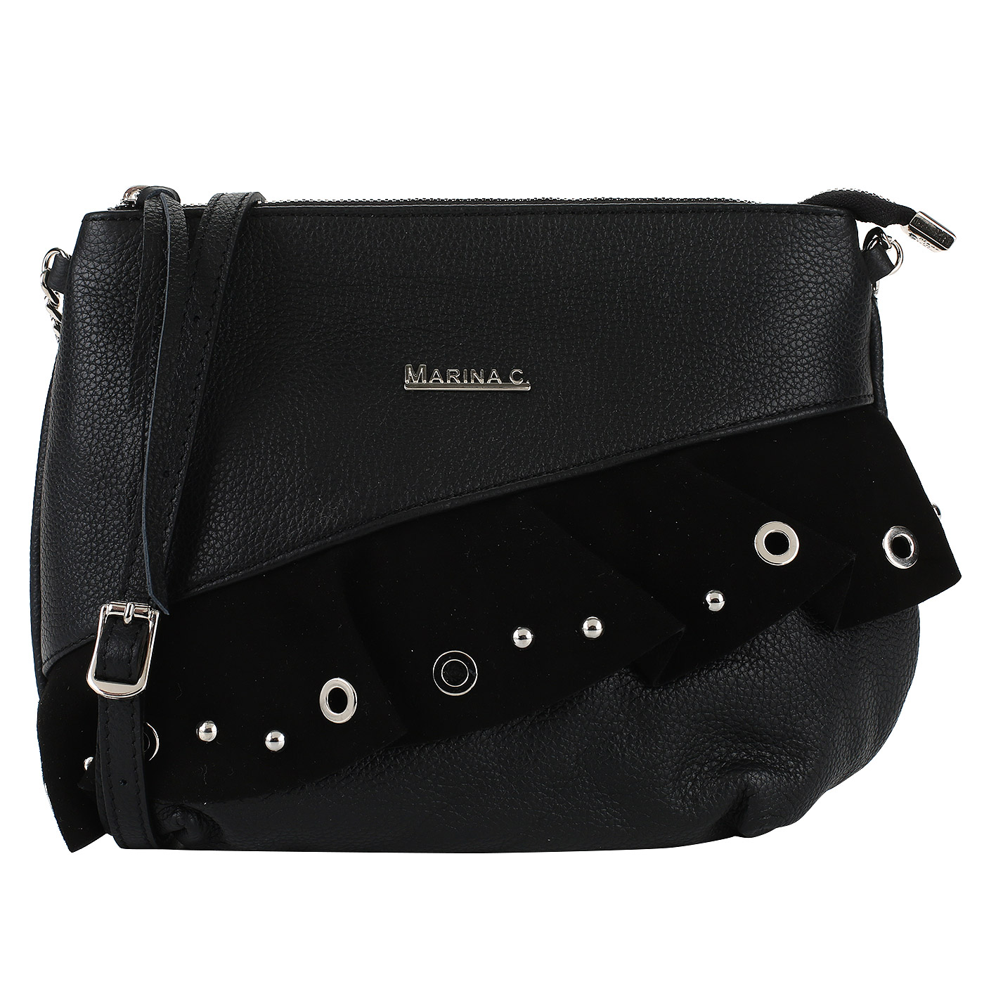 Marina Creazioni Кожаная сумочка на молнии