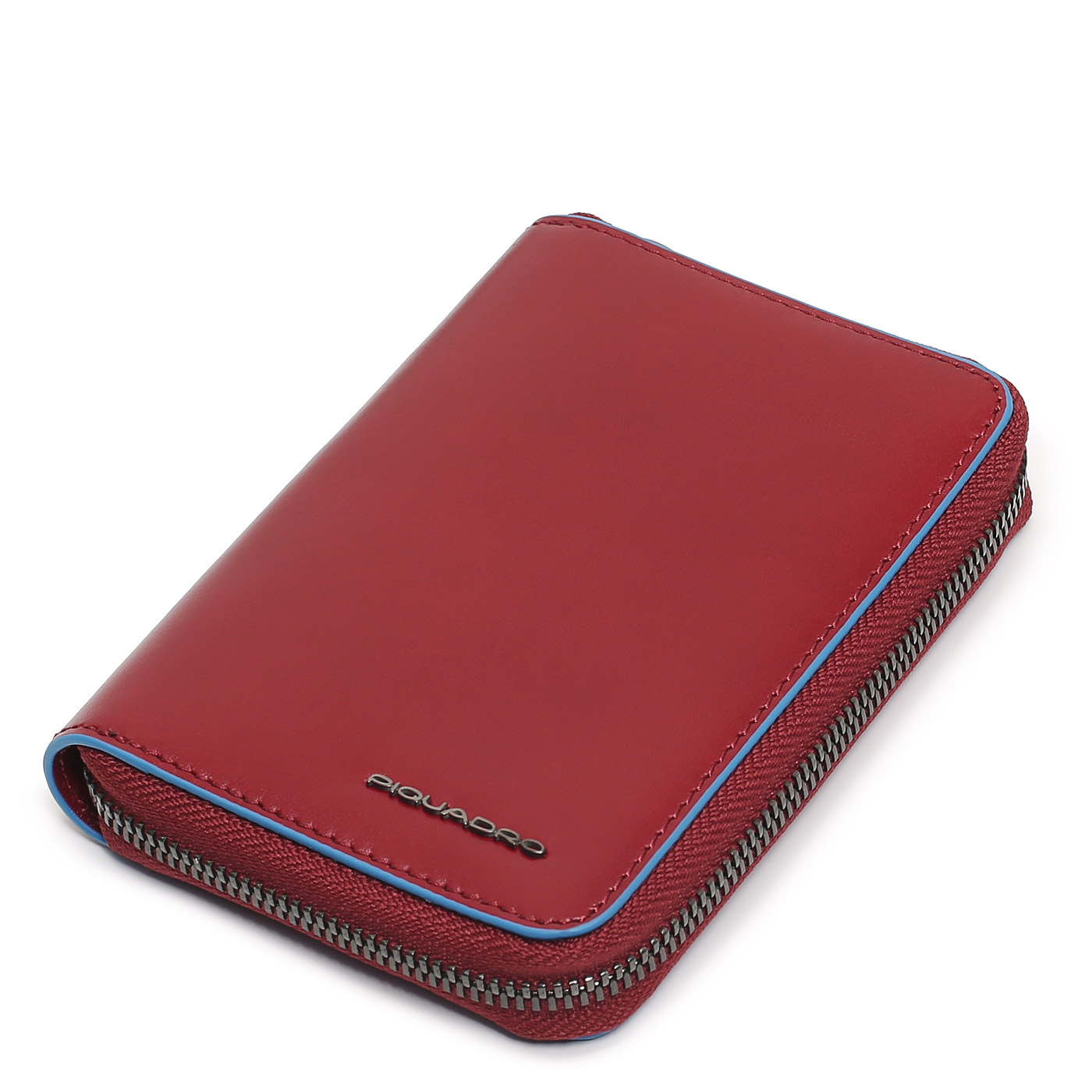 Портмоне складное на молнии Piquadro Blue square