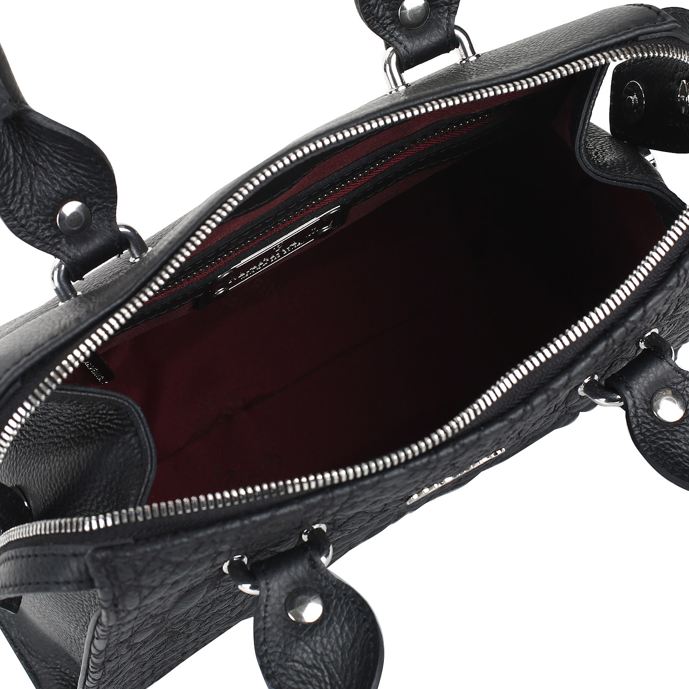 Кожаная сумка с вышивкой Marina Creazioni 