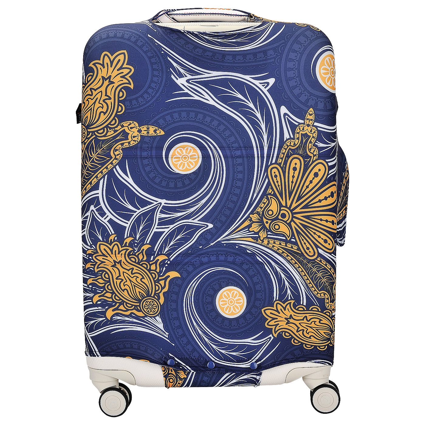 Чехол для багажа Eberhart Swirl Flower Blue and Orange