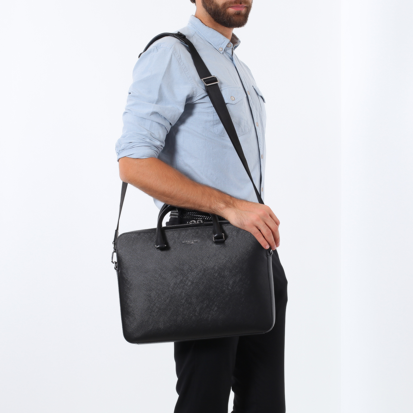 Деловая сумка с тремя отделами Michael Kors Men Henry