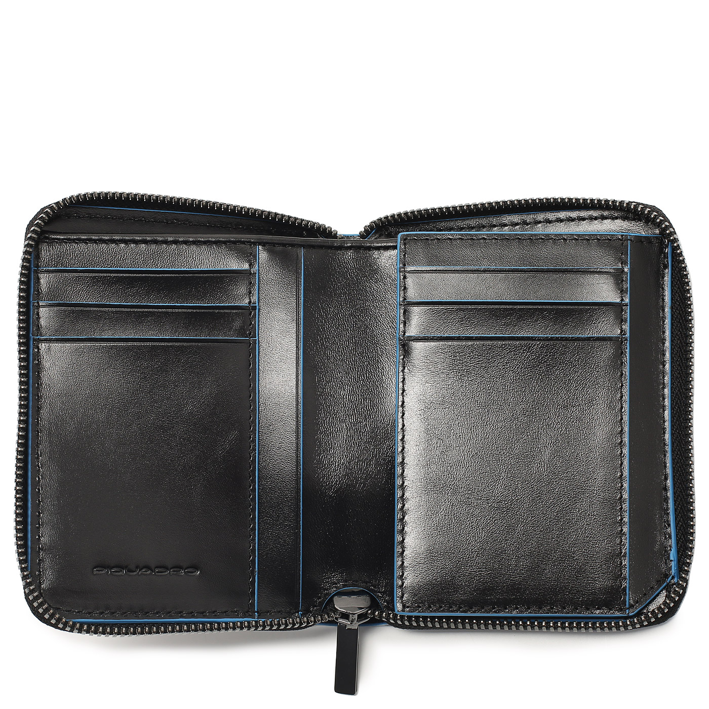 Портмоне складное на молнии Piquadro Blue square