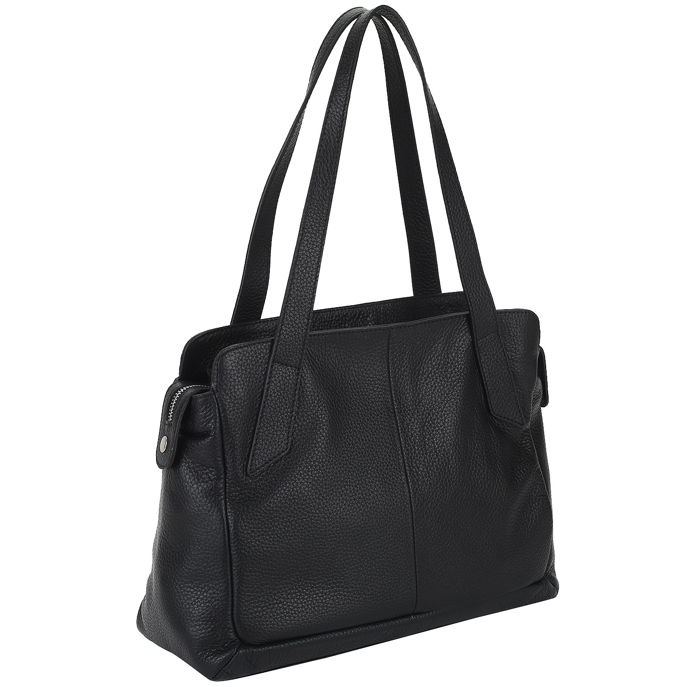 Черная сумка из мягкой кожи Cromia Sekai