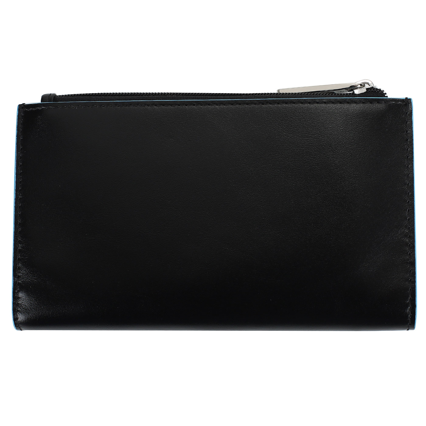 Кожаное портмоне на кнопке Piquadro Blue square