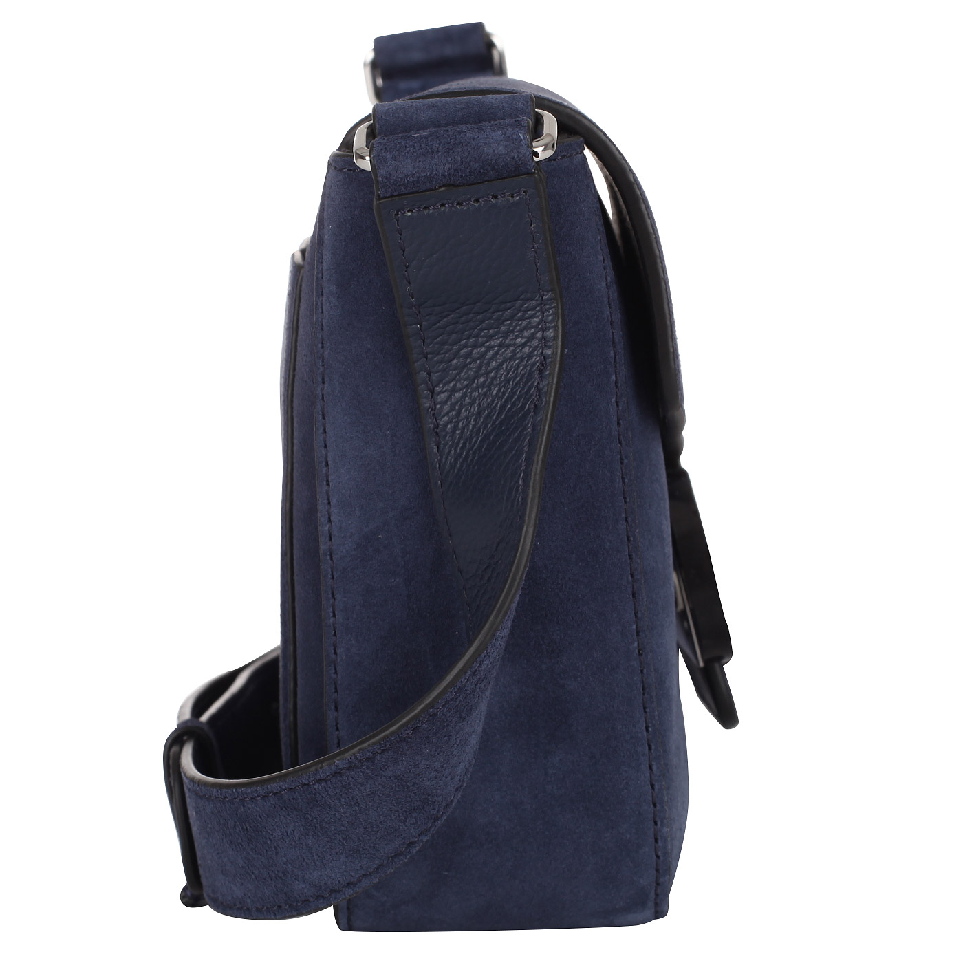 Синяя замшевая сумочка Coccinelle Ambrine cross suede