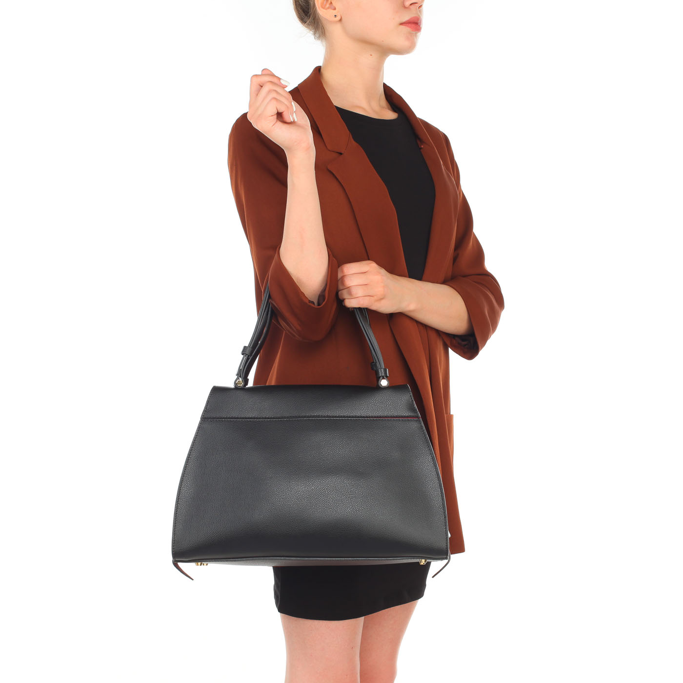 Женская кожаная сумка с длинными ручками Carlo Salvatelli Lord