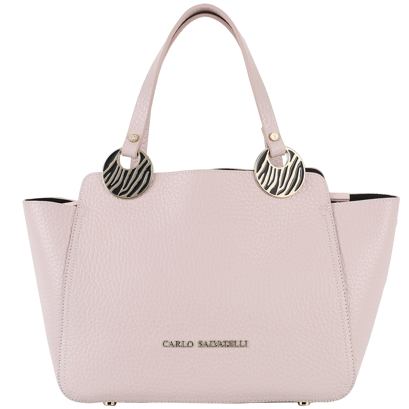 Carlo Salvatelli Сумка-трапеция из натуральной кожи