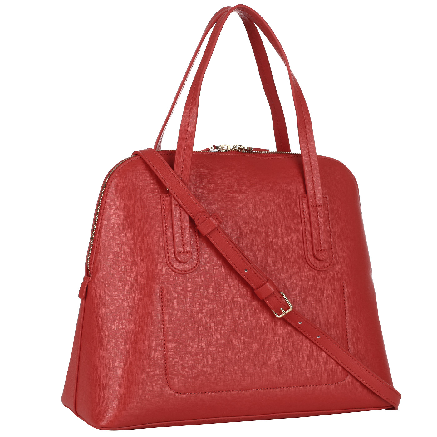 Красная сафьяновая сумка Coccinelle Dione Saffiano