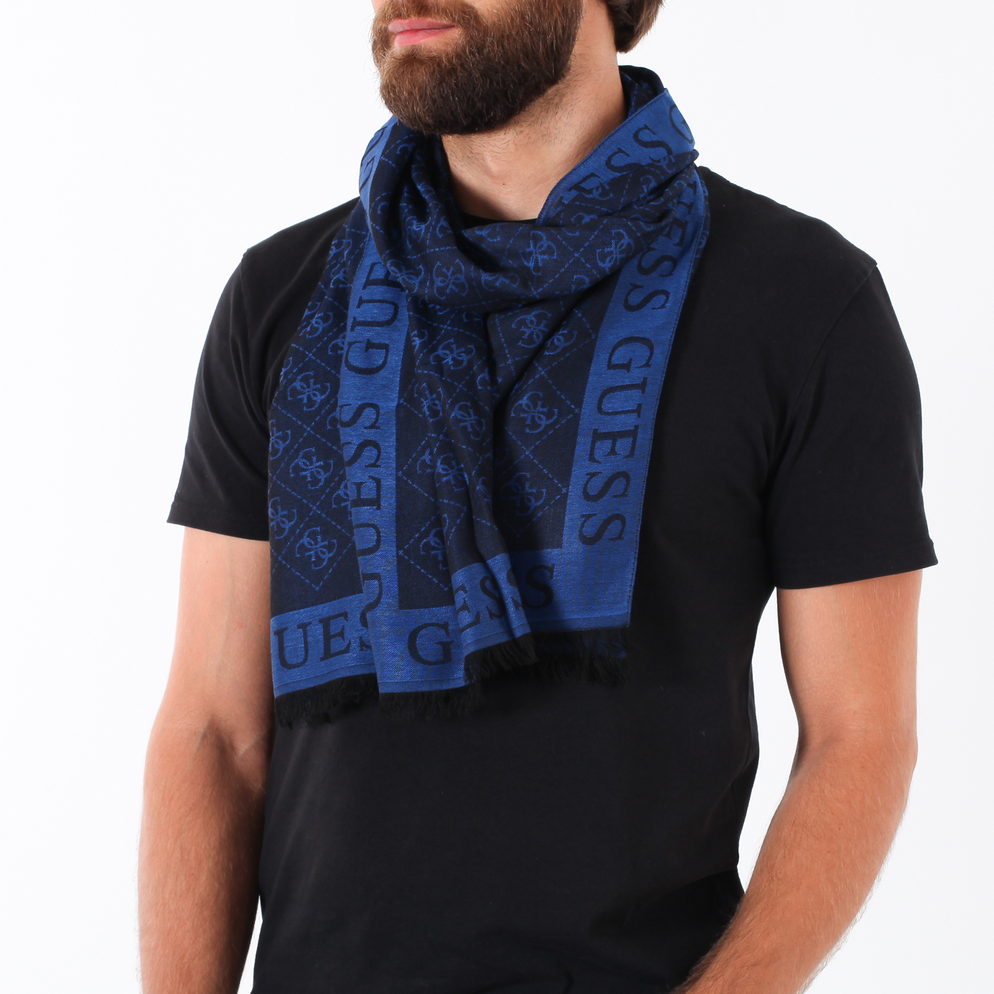 Шарф с логотипом бренда Guess 