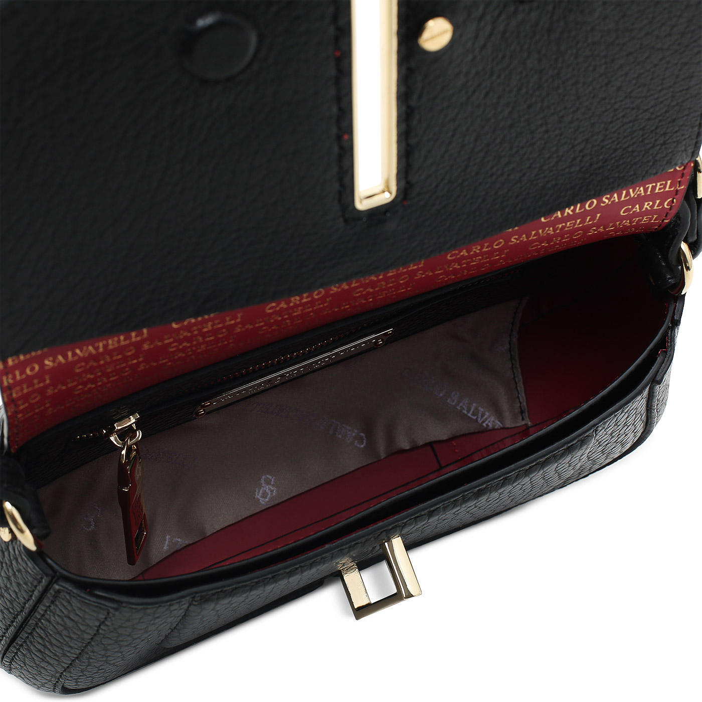 Кожаная сумка Carlo Salvatelli Ives cervino