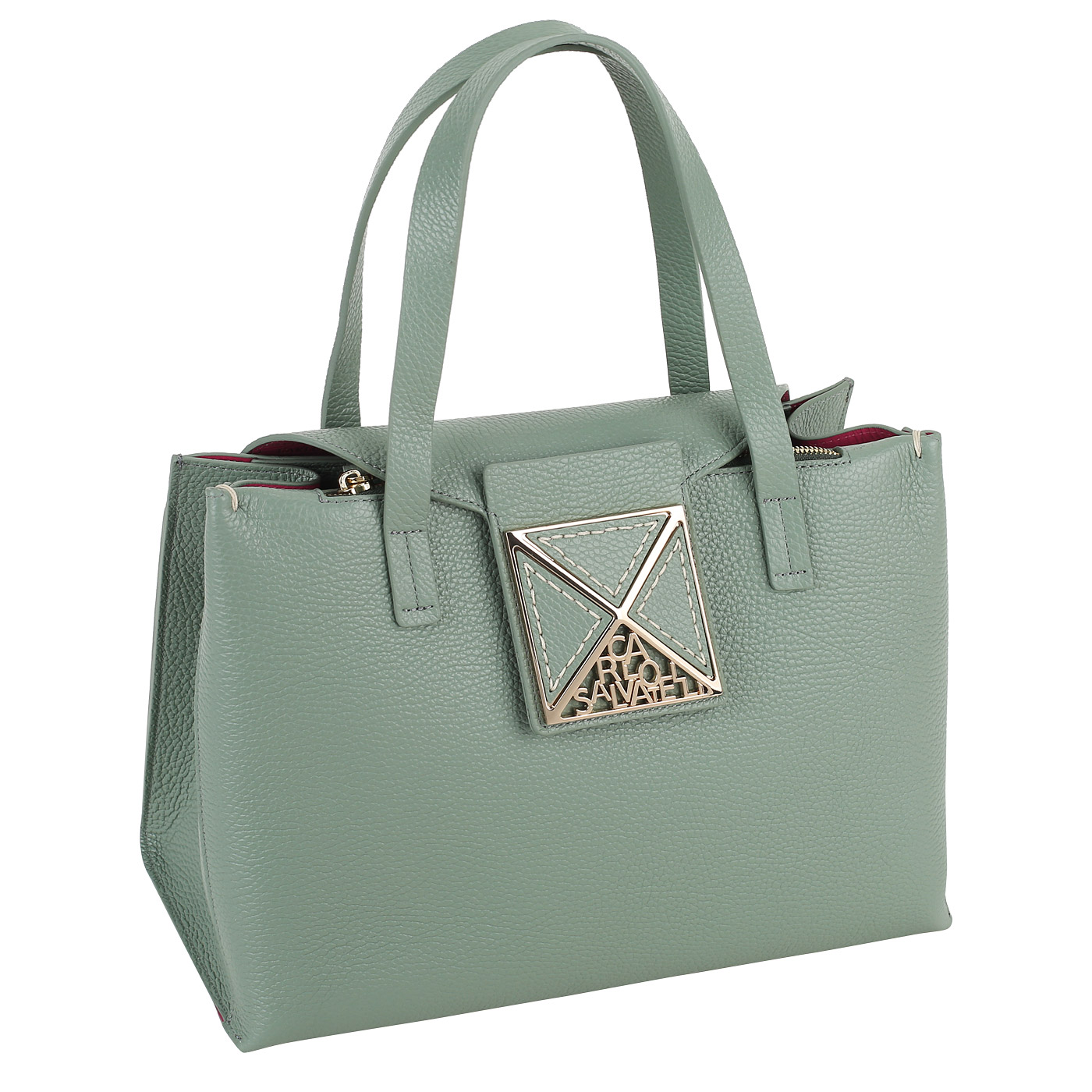 Кожаная сумка Carlo Salvatelli Sharon gemma