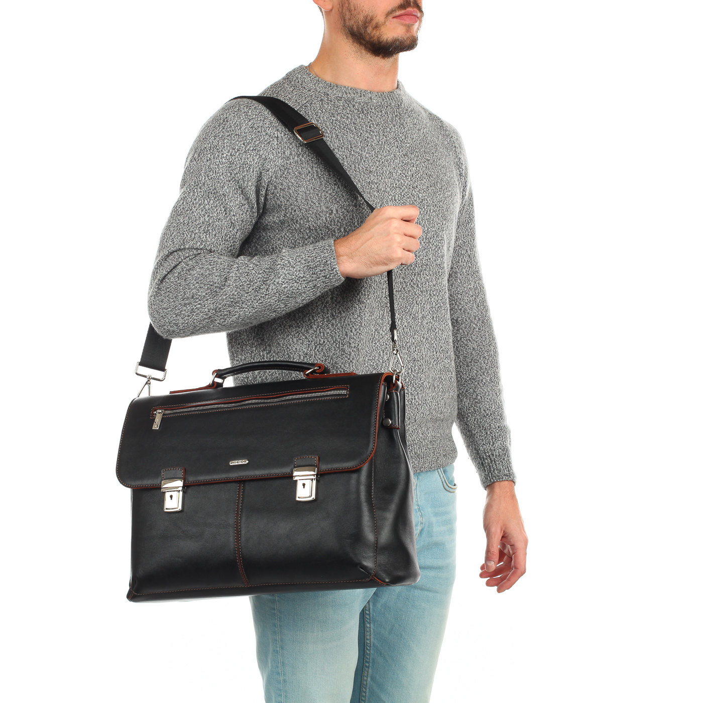 Портфель с двумя отделами Stevens 