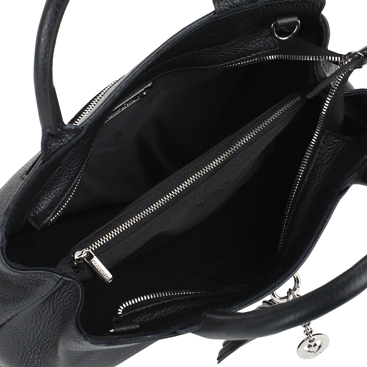 Кожаная сумка с декором Marina Creazioni 