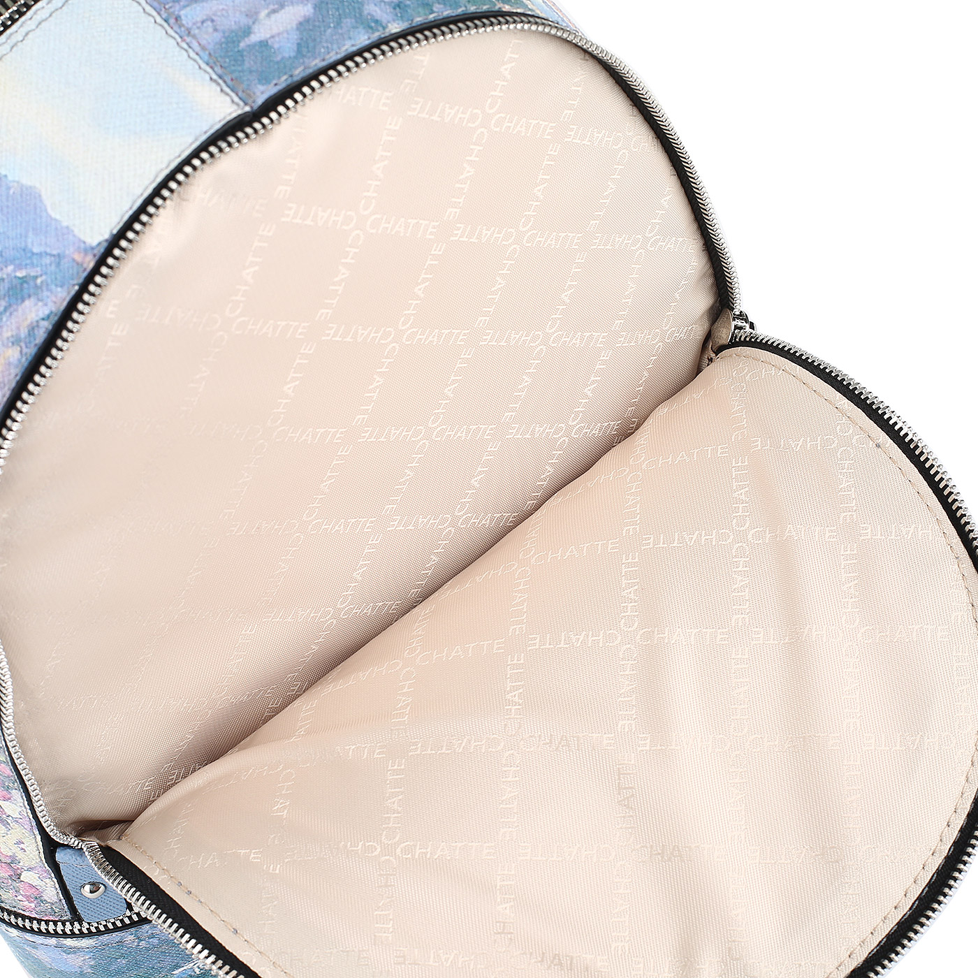 Сафьяновый рюкзак с принтом Chatte 