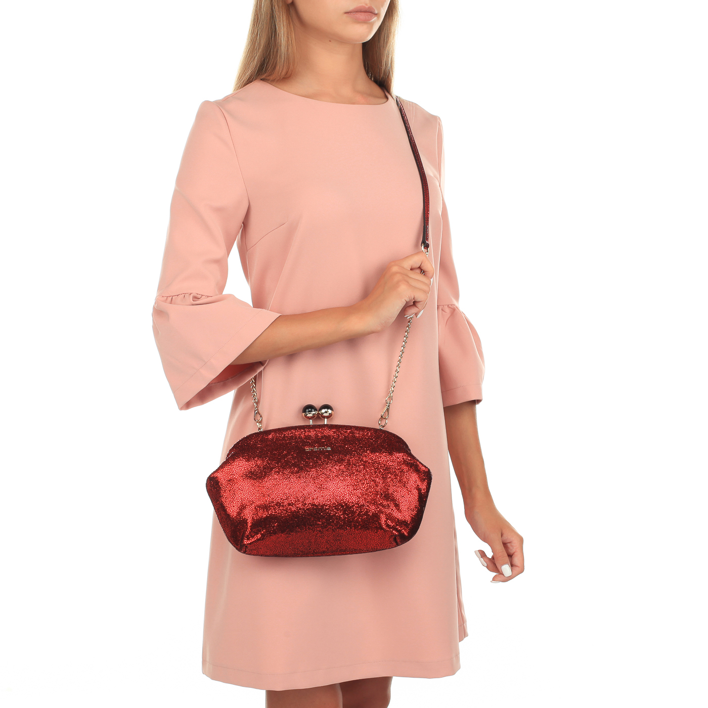 Кожаный ридикюль Cromia Gala met