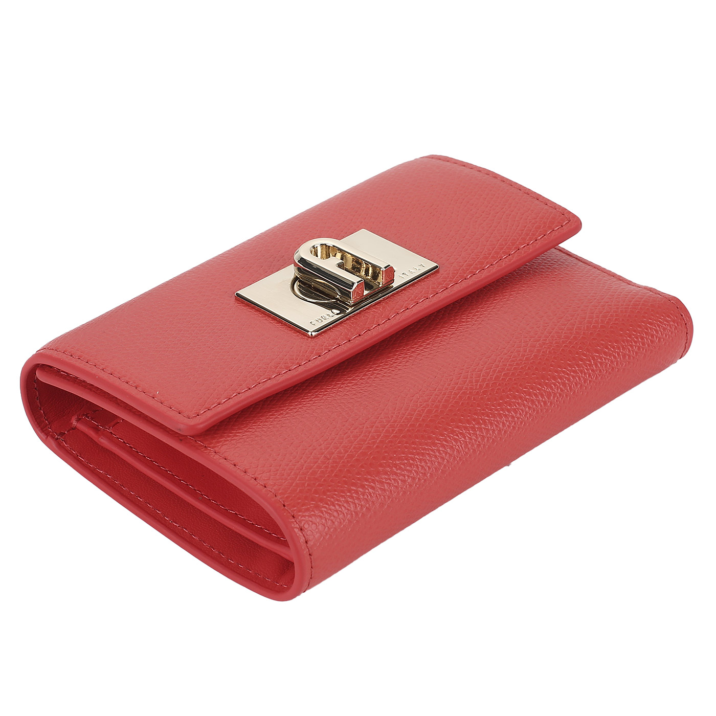 Коралловый кожаный кошелек Furla 1927