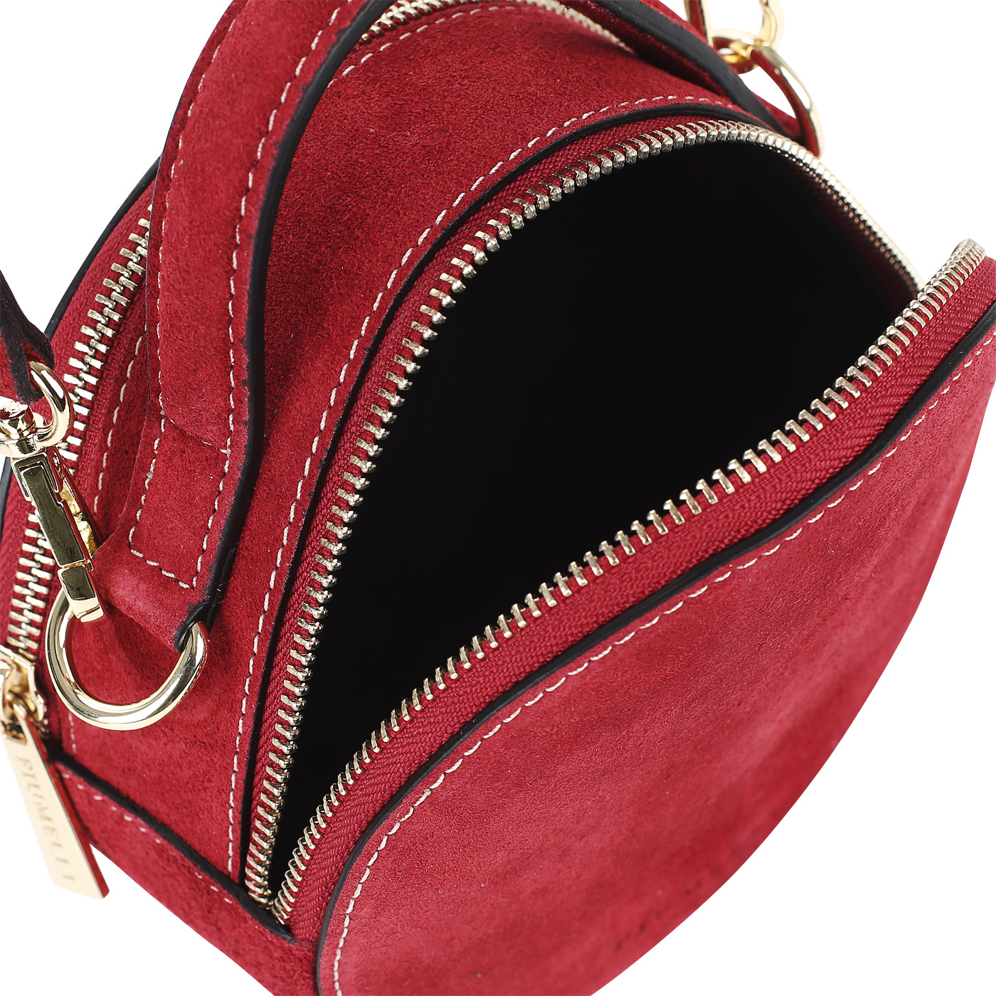 Круглая замшевая сумочка Piumelli Mini Tamburello