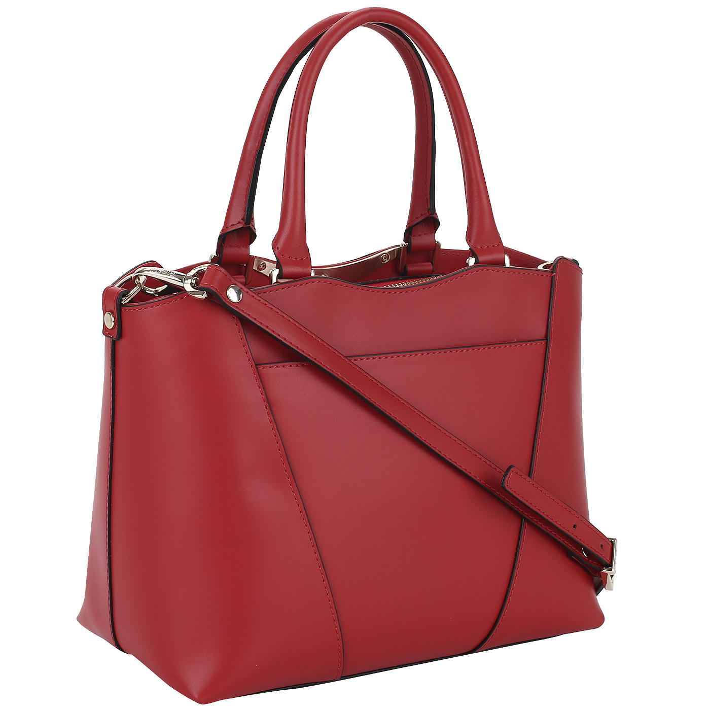 Сумка из красной кожи Ripani Aninga