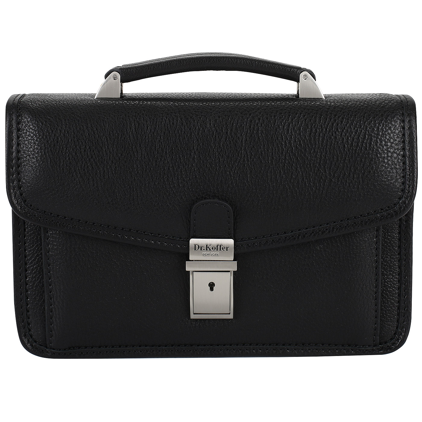 Dr. Koffer Визитка из черной кожи