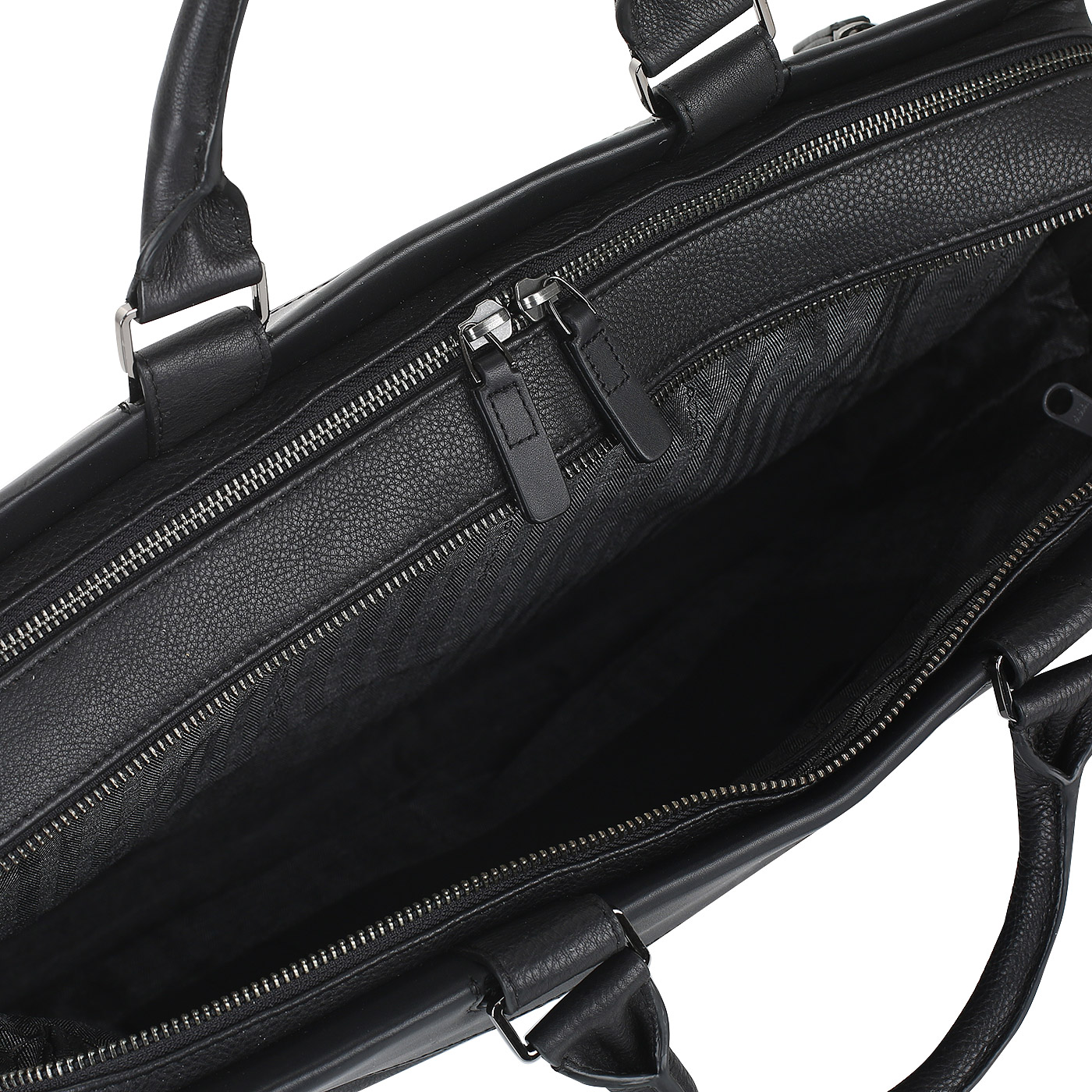 Деловая сумка из черной кожи Piquadro Vostok