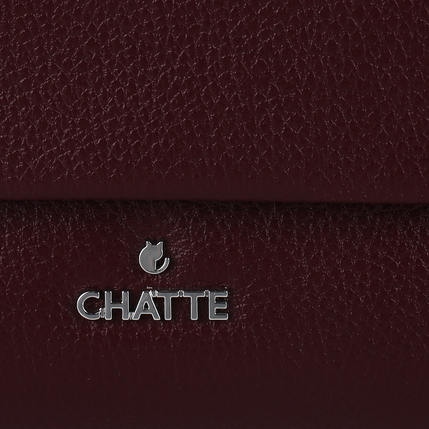 Бордовая сумка из кожи Chatte Lion
