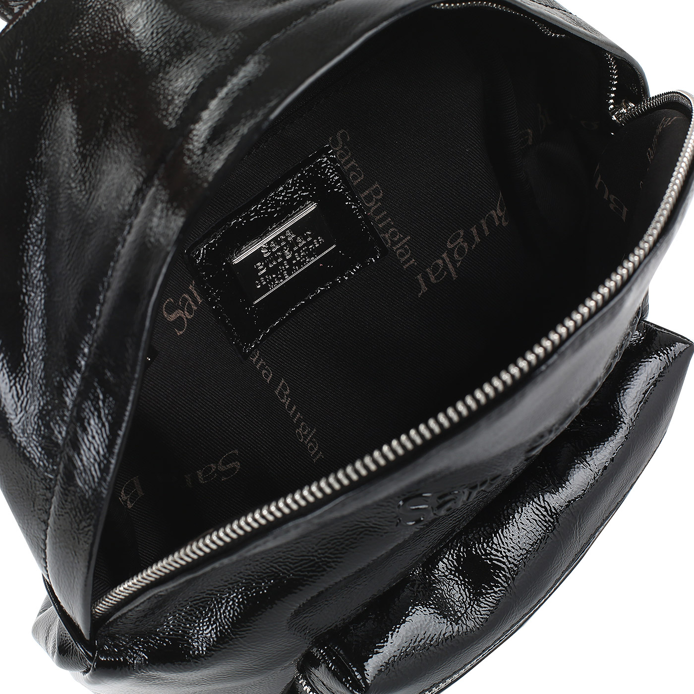 Черный рюкзак на молнии Sara Burglar Ariel Naplak