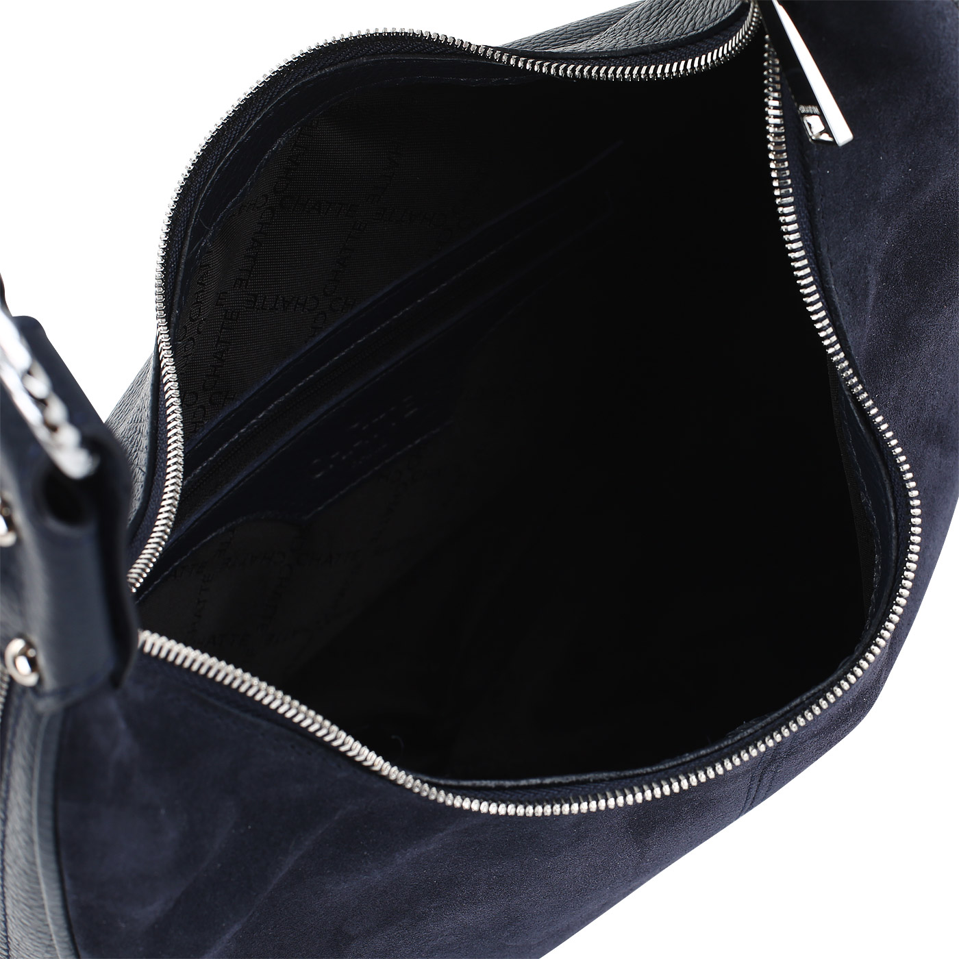 Сумка-хобо из кожи и замши Chatte Marseille