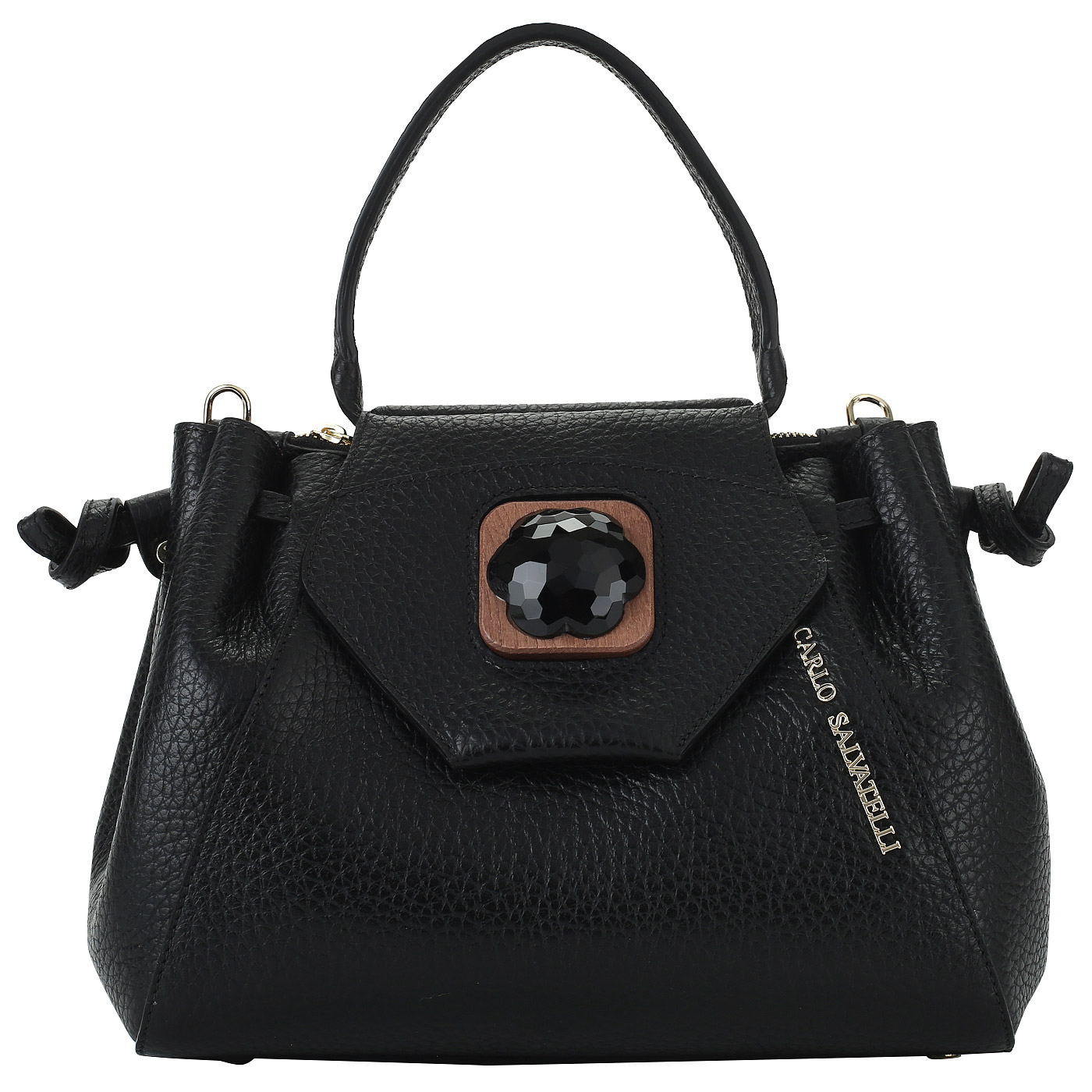 Carlo Salvatelli Мягкая кожаная сумка