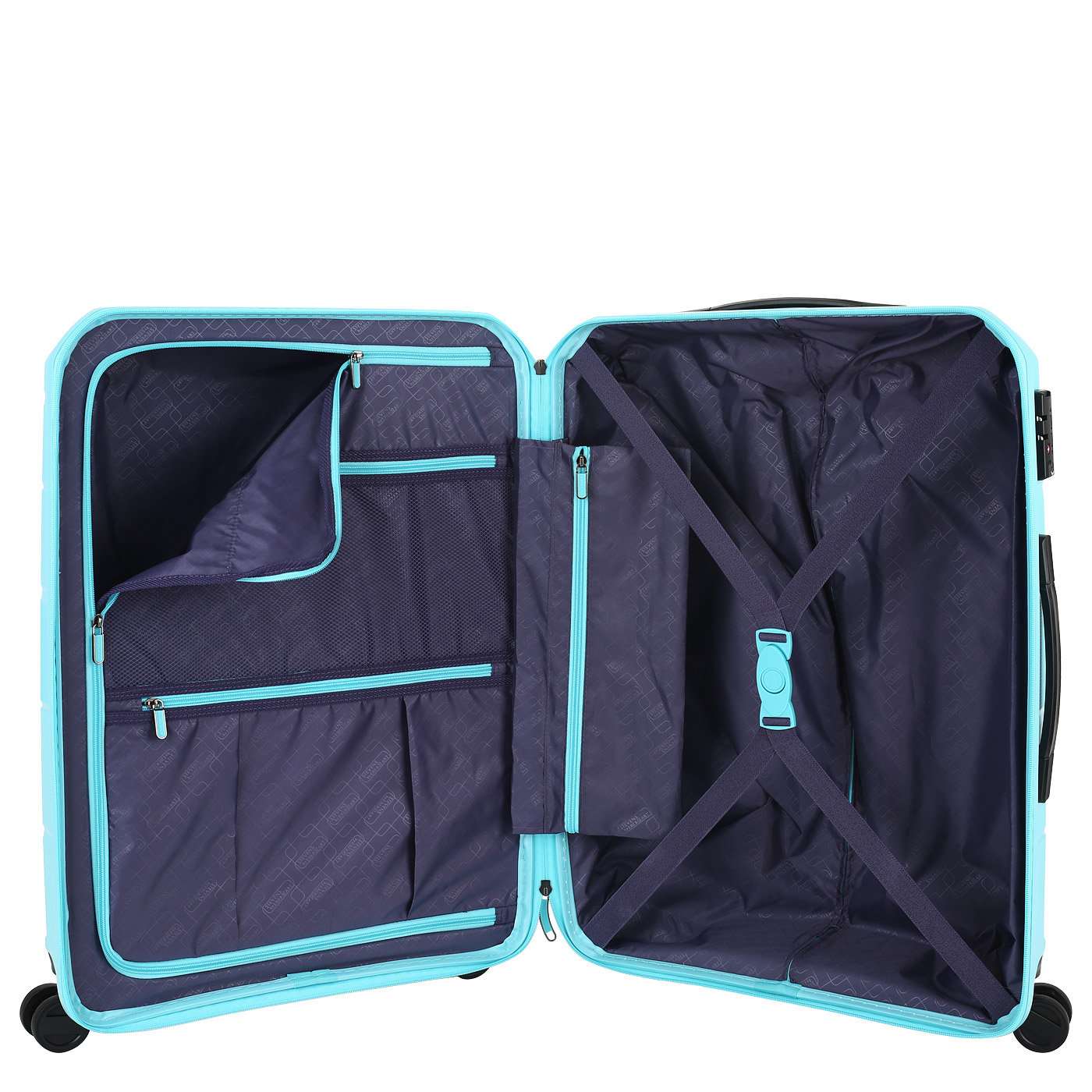 Чемодан средний M из полипропилена с кодовым замком Stevens Soho 2.0