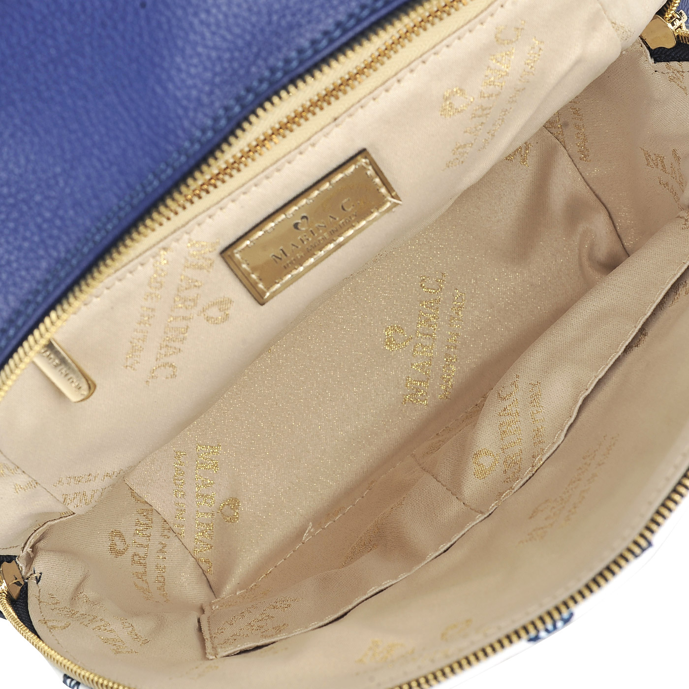 Кожаный женский рюкзак в морском стиле Marina Creazioni 