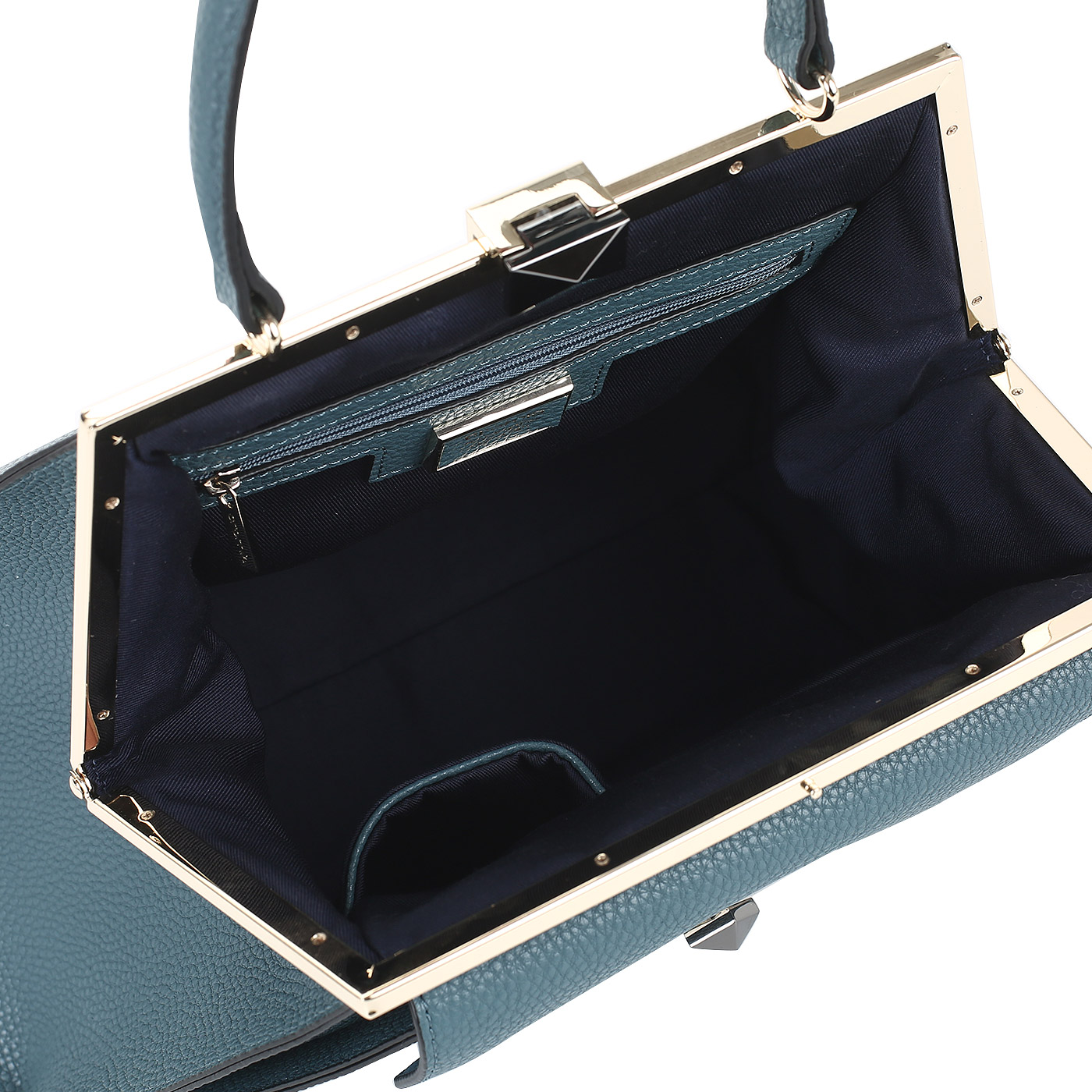 Кожаная сумка с рамочным замком Cromia Mina