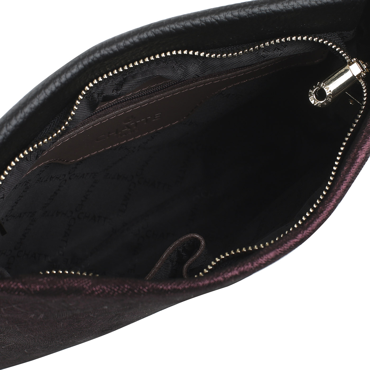 Комбинированная кожаная сумочка Chatte Lille