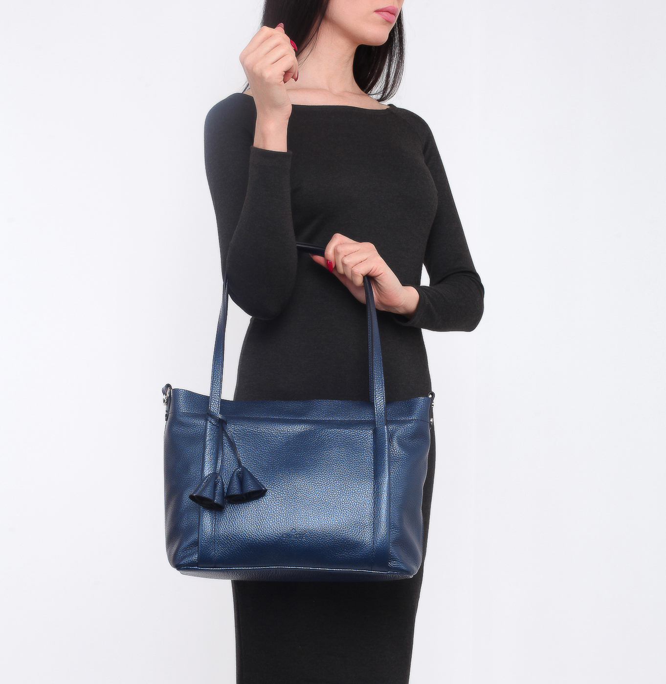 Сумка из металлизированной кожи Chatte 