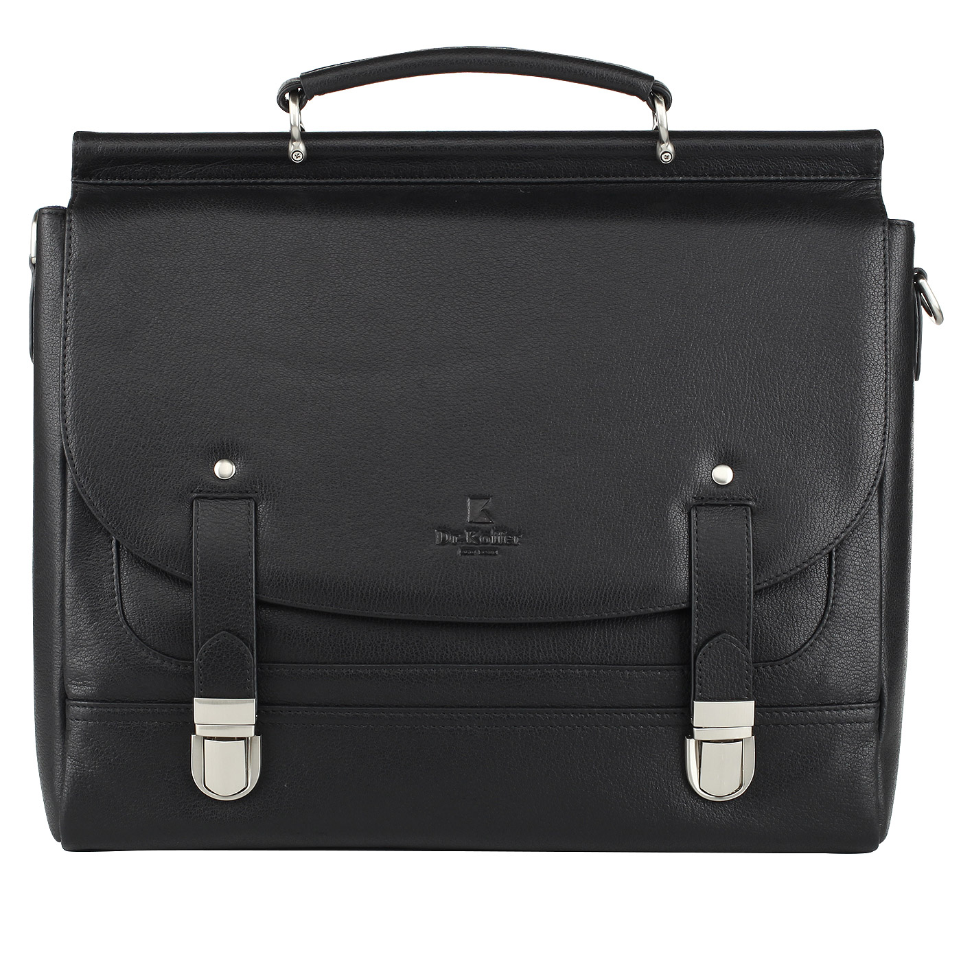 Dr. Koffer Мужской кожаный портфель с плечевым ремешком