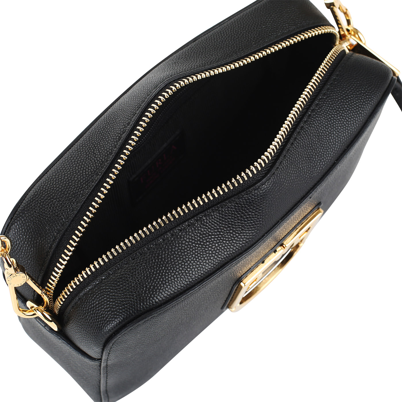 Тисненая кожаная сумочка Furla Brava