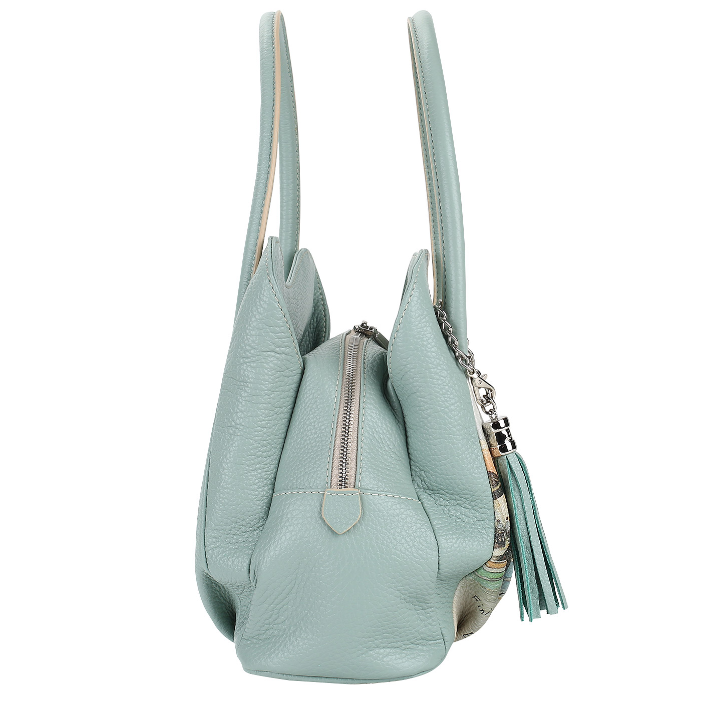 Женская кожаная сумка с тремя отделами Chatte 