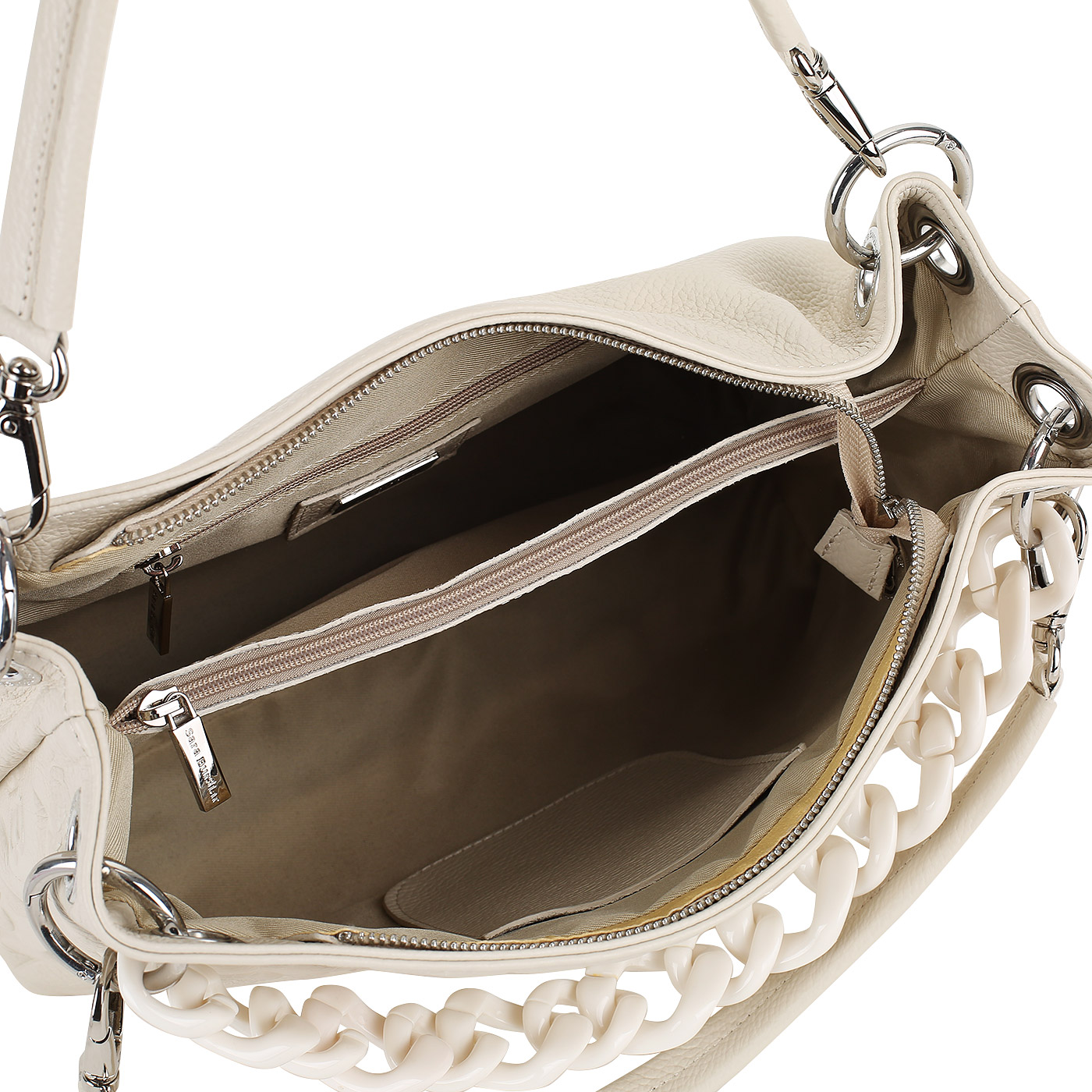 Кожаная сумка с двумя ручками Sara Burglar Ariel Dollaro Chic