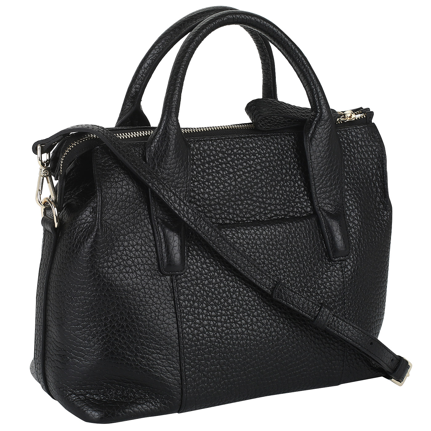 Черная комбинированная сумка Aurelli 