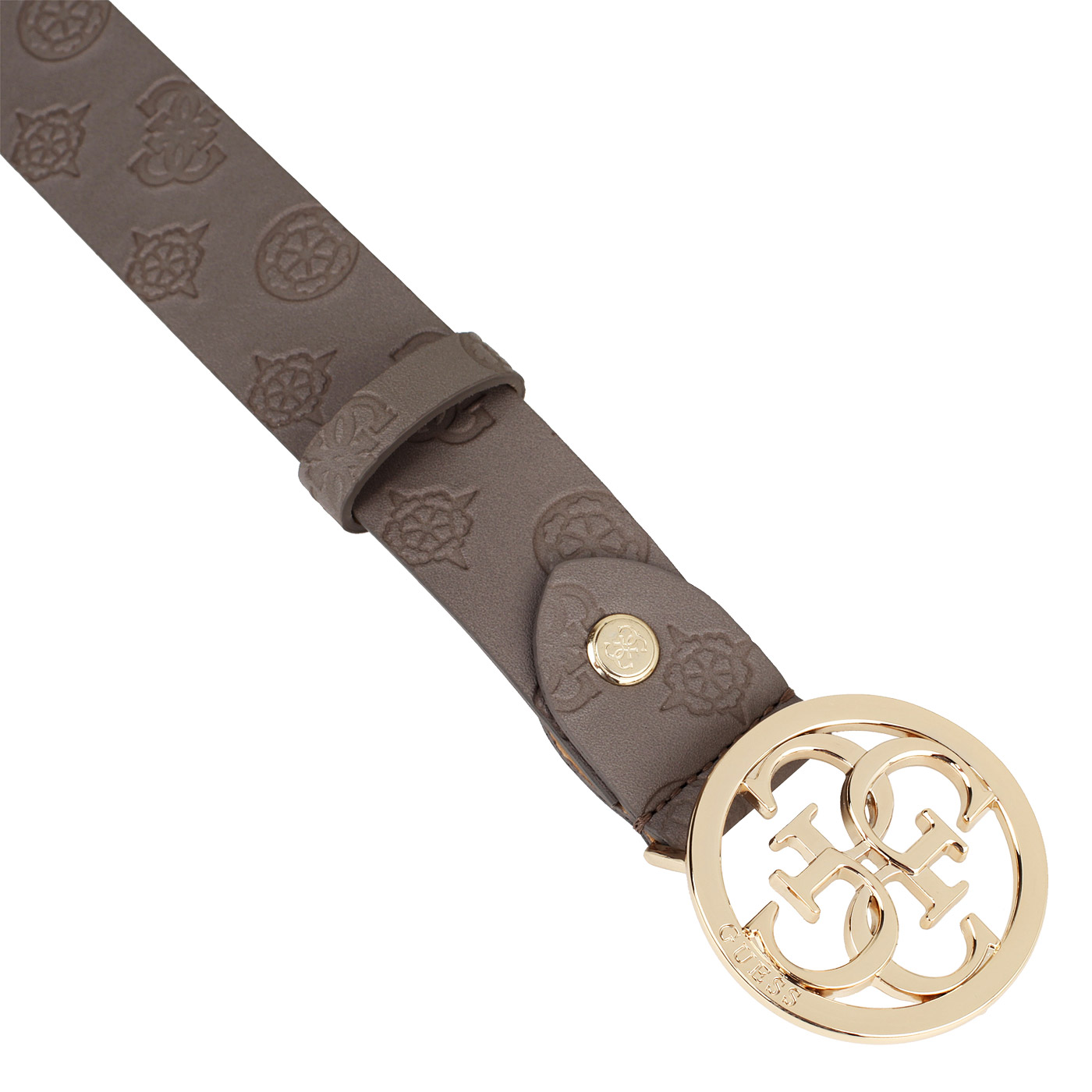 Серо-коричневый ремень Guess Peony Classic