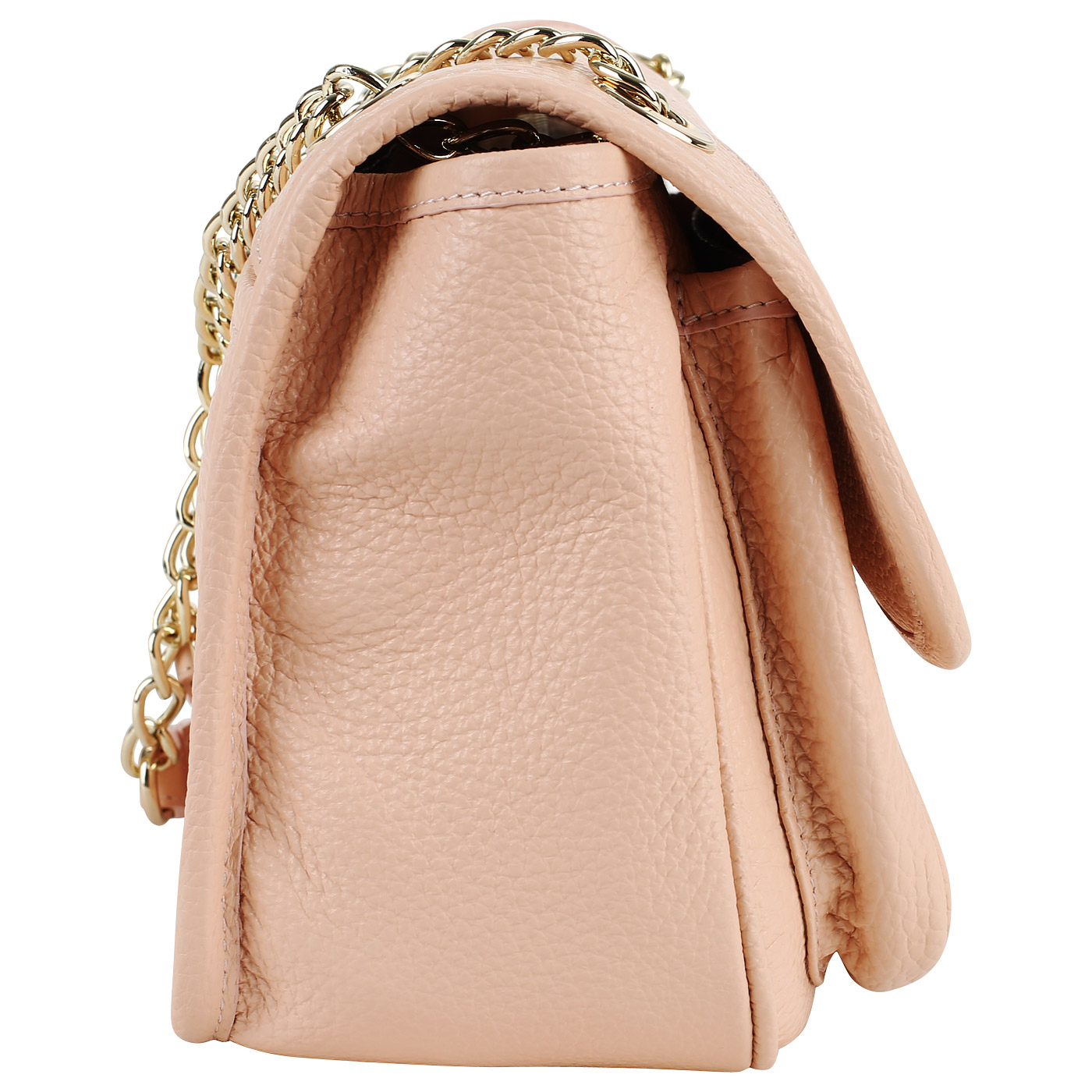 Розовая сумочка с цепочкой через плечо Aurelli Soft