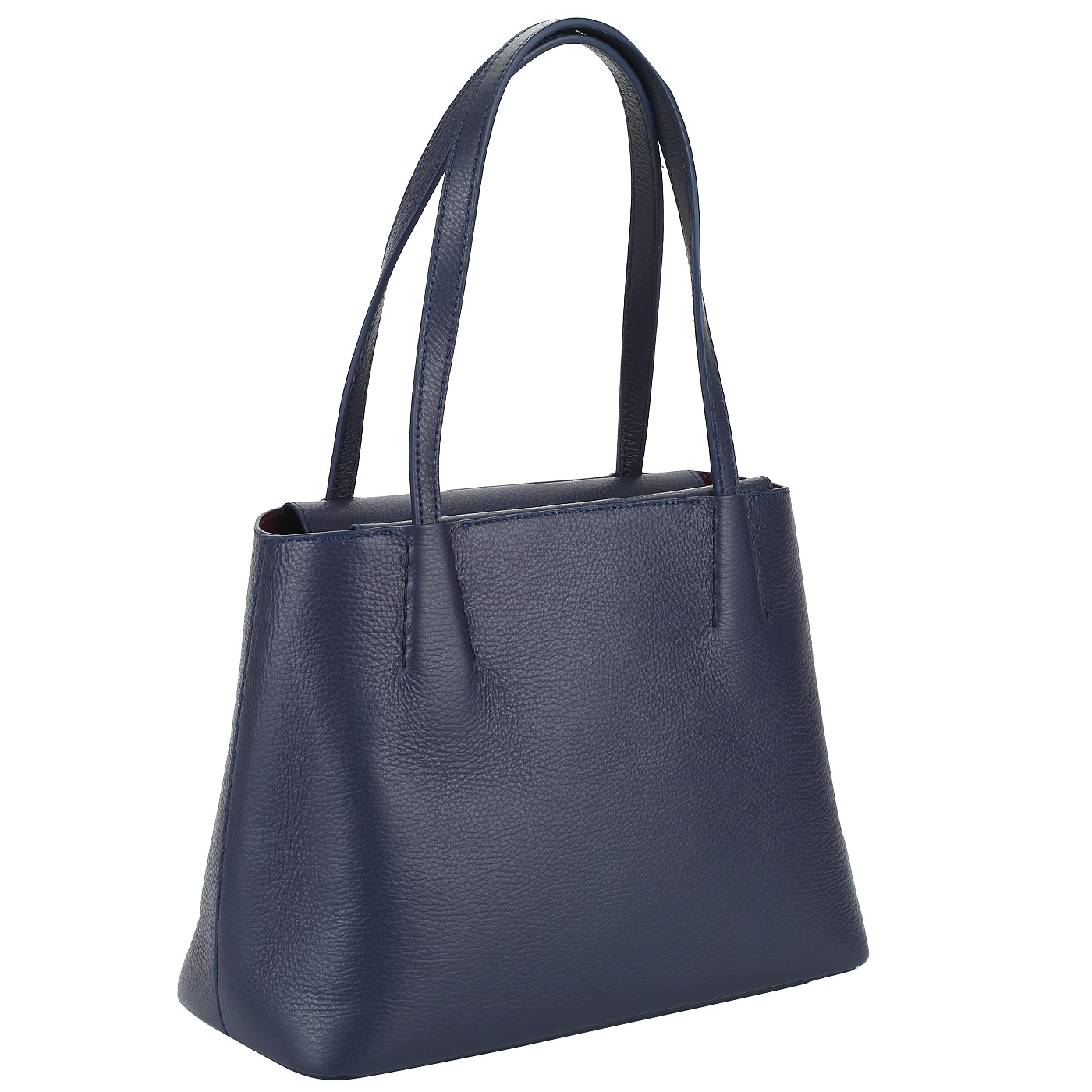 Синяя кожаная сумка Gironacci 