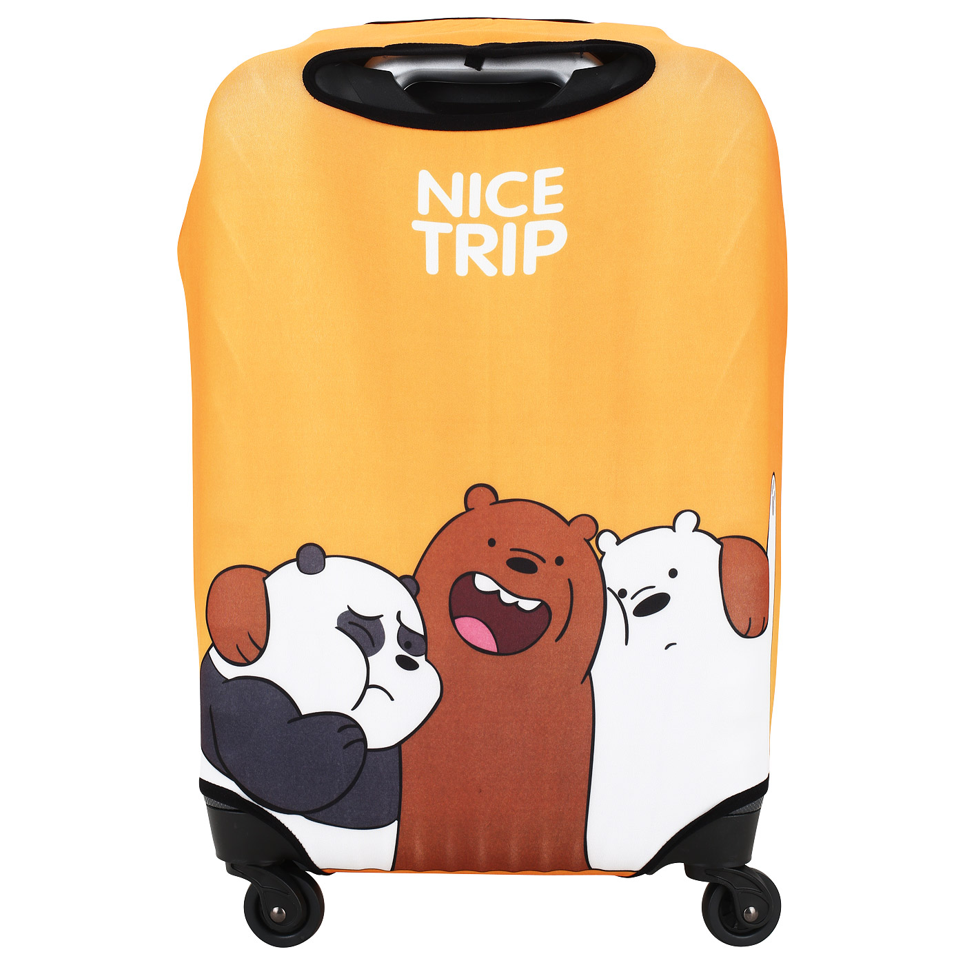 Яркий чехол для компактного чемодана Eberhart Nice Trip