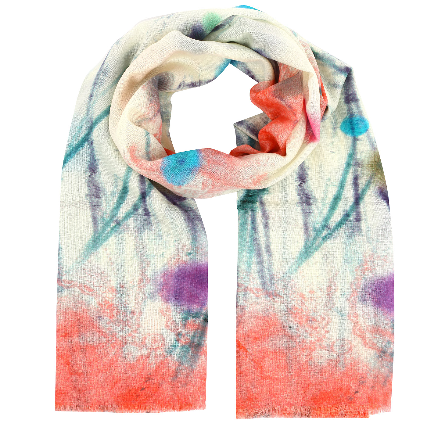 Dispacci Палантин с разноцветным принтом