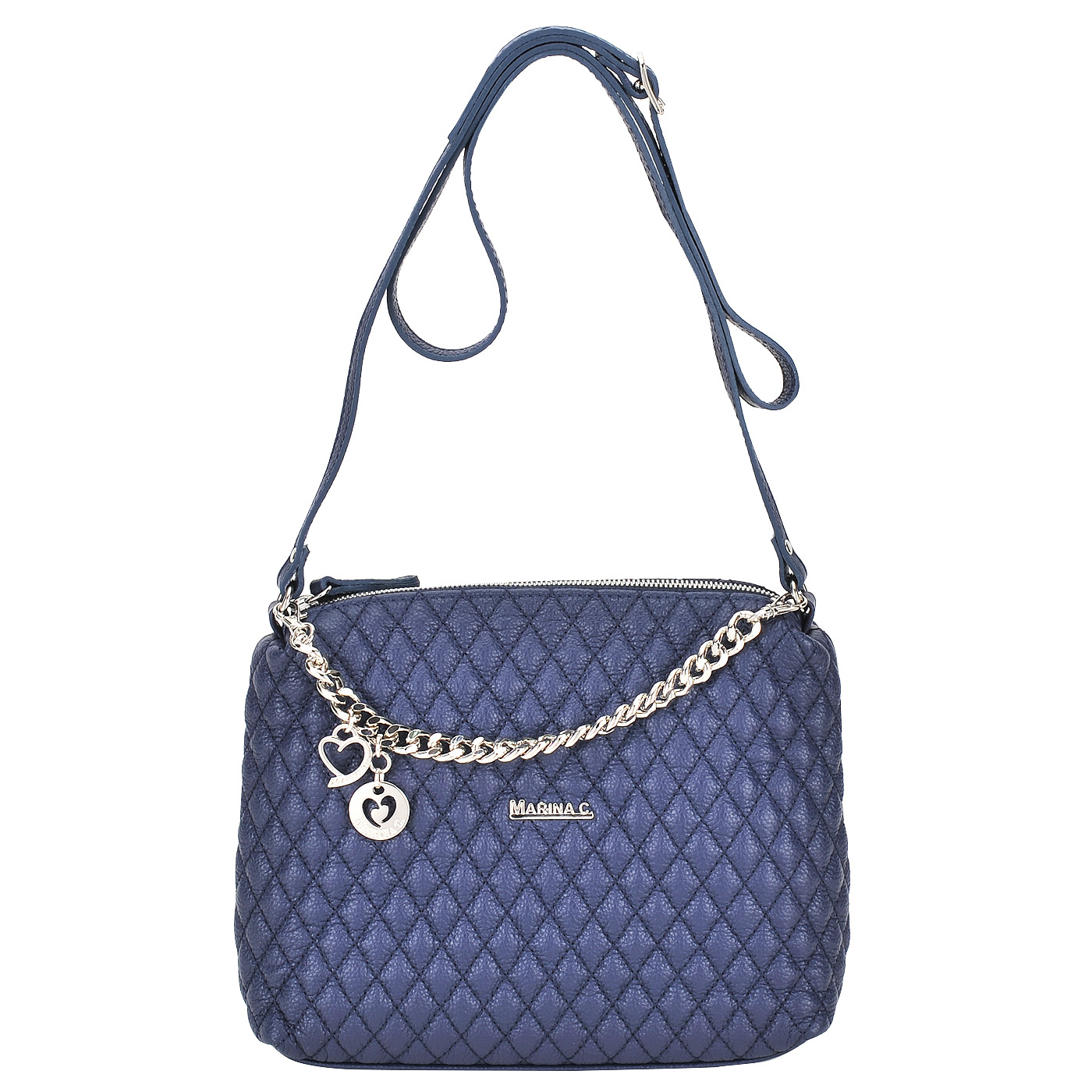 Marina Creazioni Женская кожаная сумка через плечо