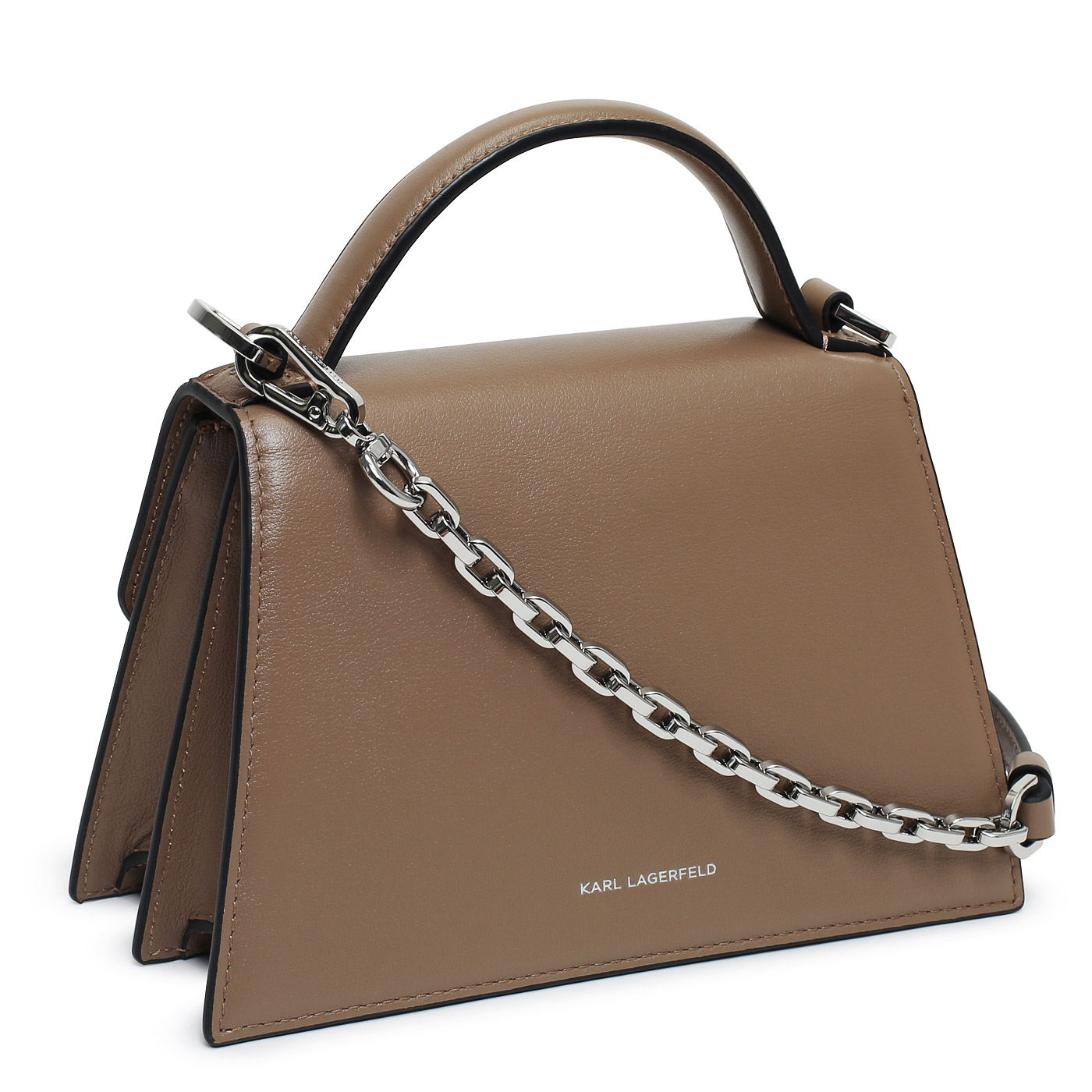 Кожаная сумка Karl Lagerfeld Signature